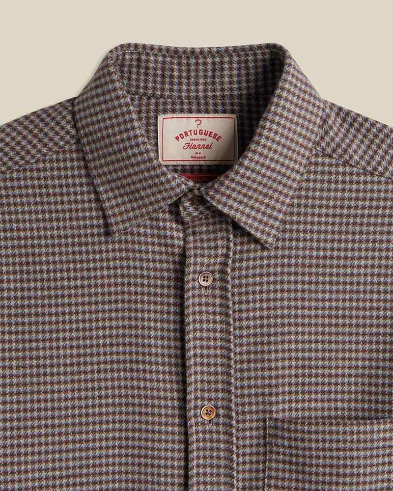 Portuguese Flannel Dylan - Blue/Bordeaux