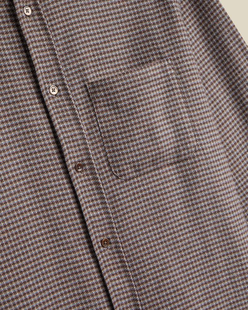 Portuguese Flannel Dylan - Blue/Bordeaux