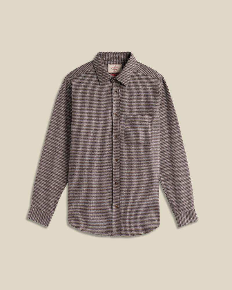 portuguese flannel Dylan - Blue/Bordeaux