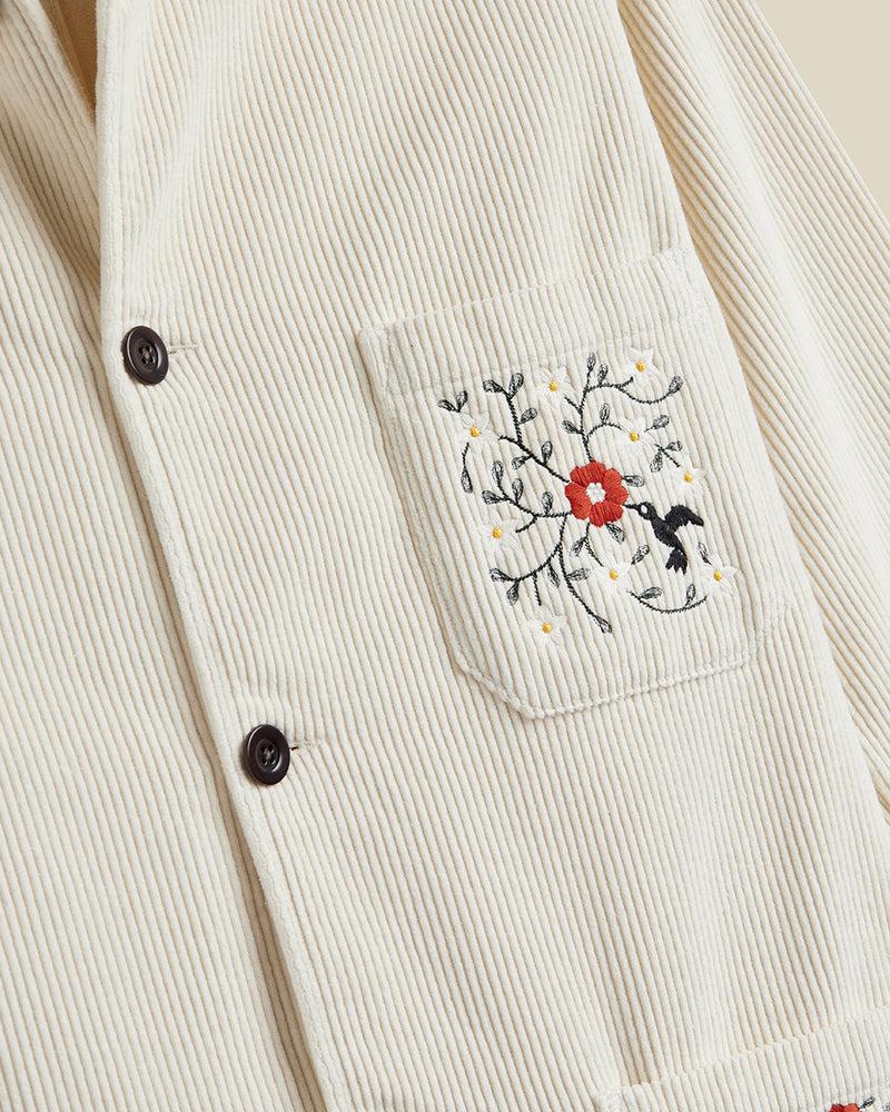 Portuguese Flannel Embroidery Cord Jacket