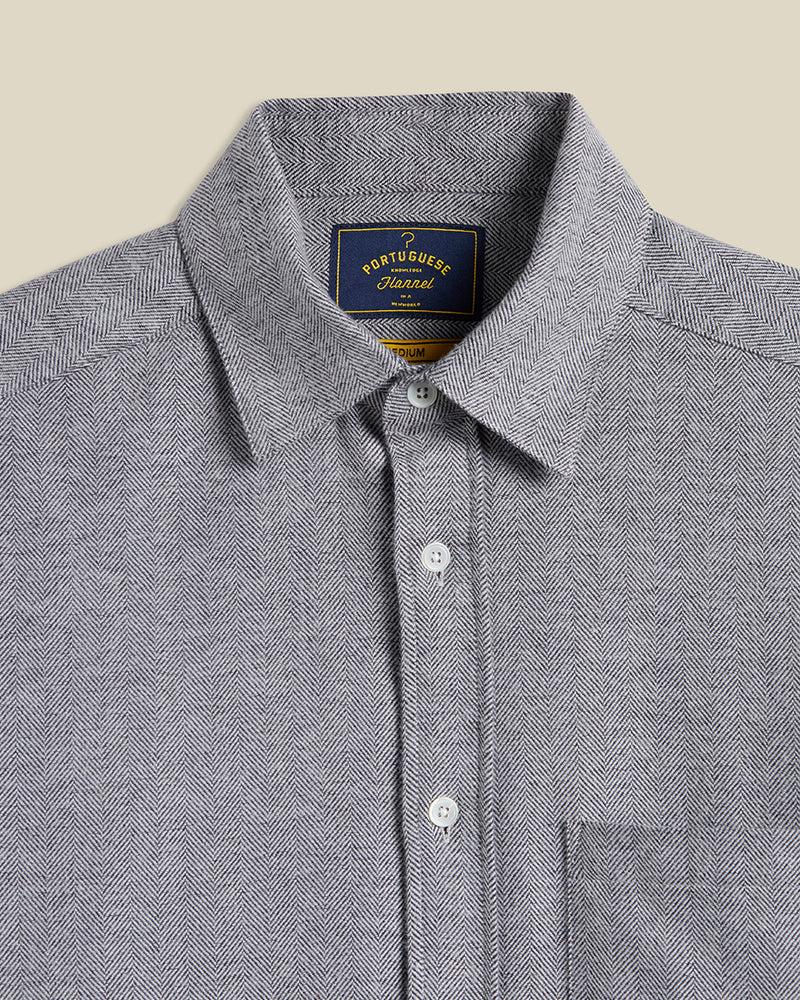 Portuguese Flannel Espiga - Grey
