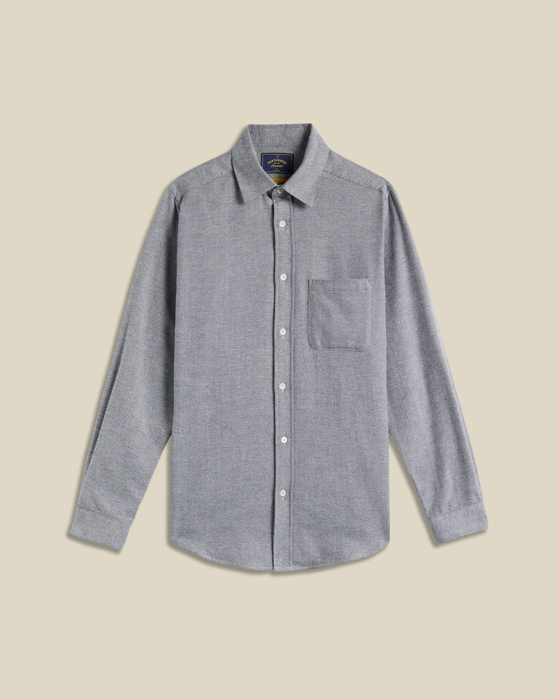 portuguese flannel Espiga - Grey