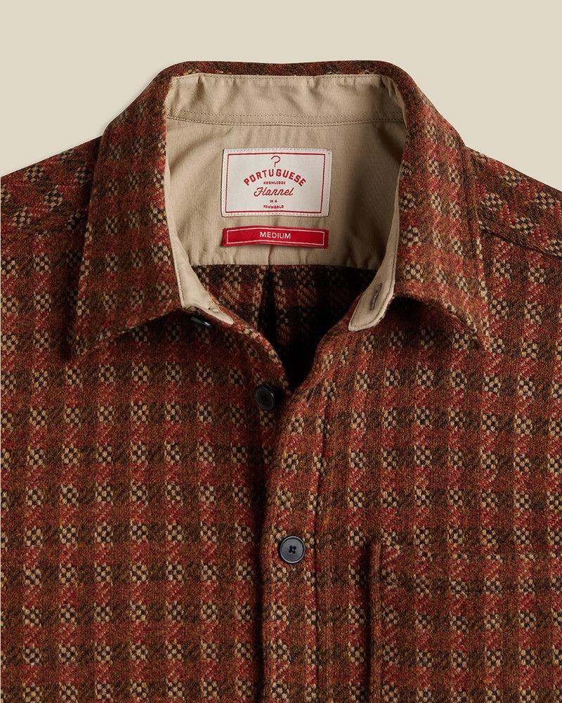 Portuguese Flannel Merino Tweed - Brown