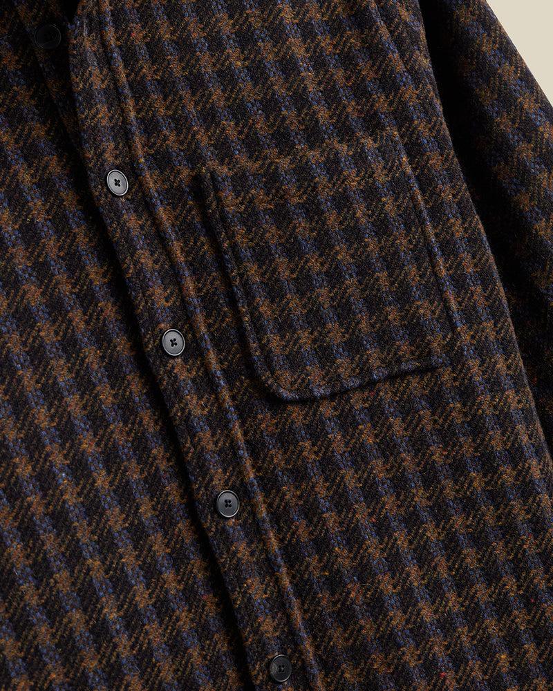 Portuguese Flannel Merino Tweed - Navy