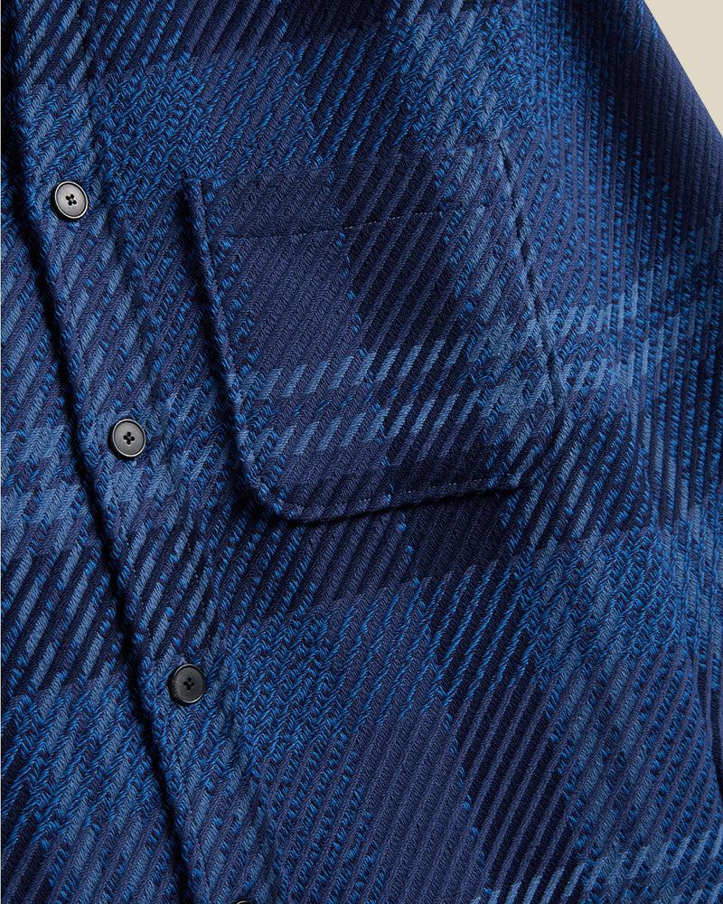 Portuguese Flannel Upper Overshirt - Blue