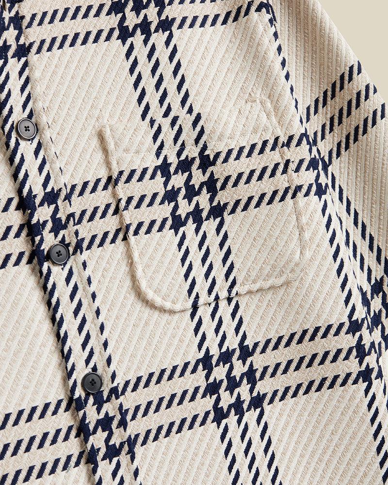 Portuguese Flannel Upper Overshirt - Ecru