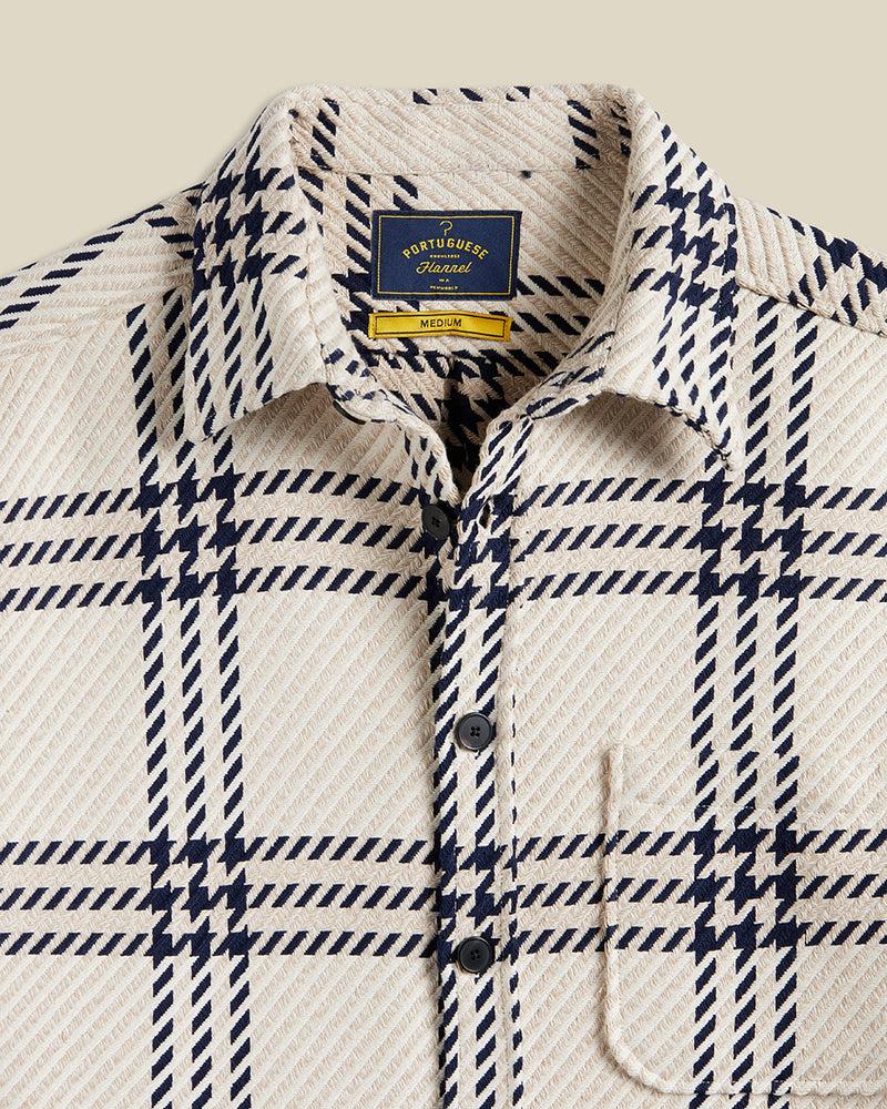 Portuguese Flannel Upper Overshirt - Ecru