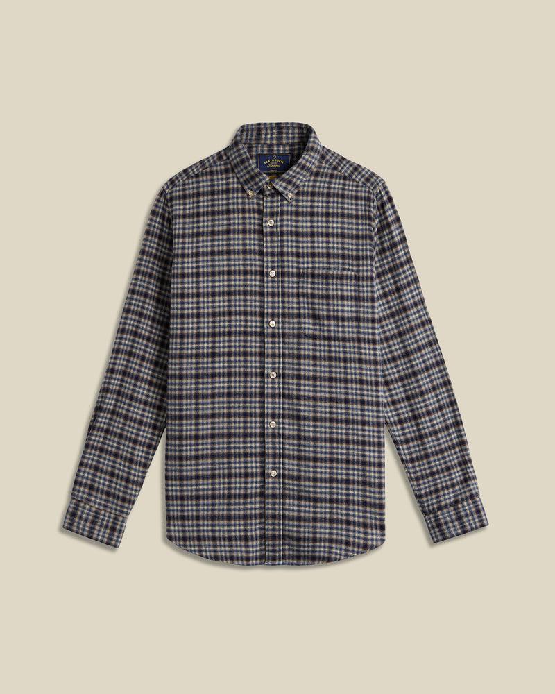 portuguese flannel Vouga - Blue