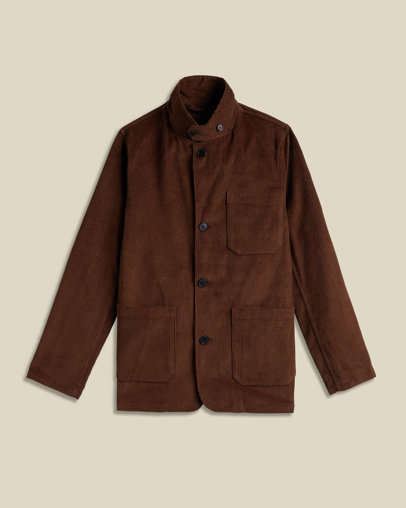 Portuguese Flannel Working Blazer Cord - Brown