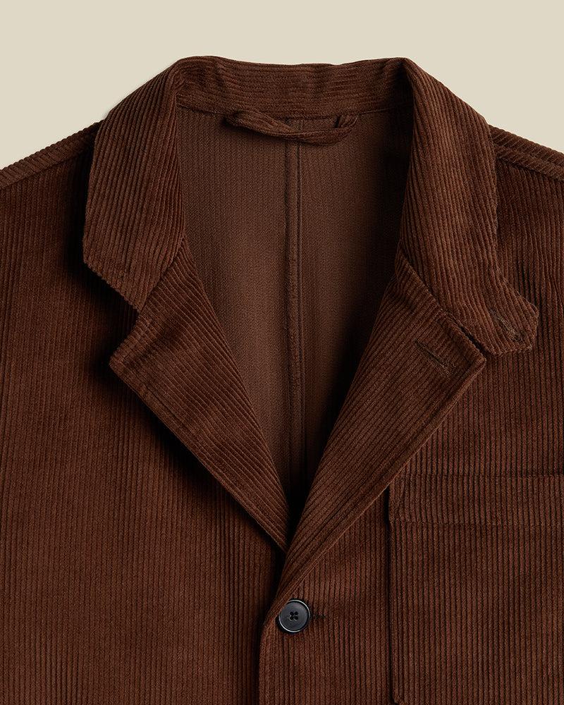 Portuguese Flannel Working Blazer Cord - Brown