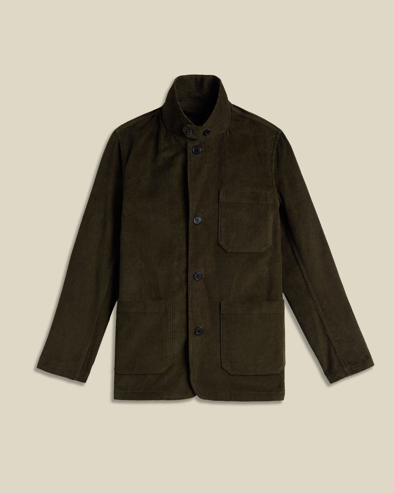 Portuguese Flannel Working Blazer Cord - Olive