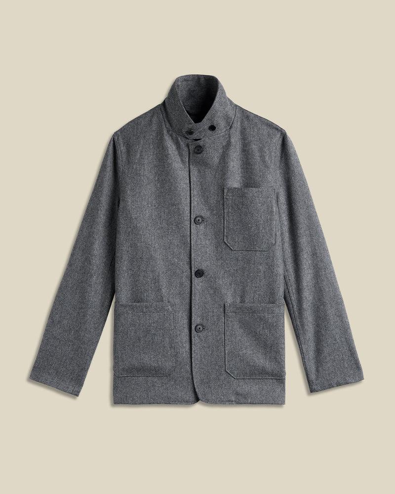 Portuguese Flannel Working Blazer Wool - Grey