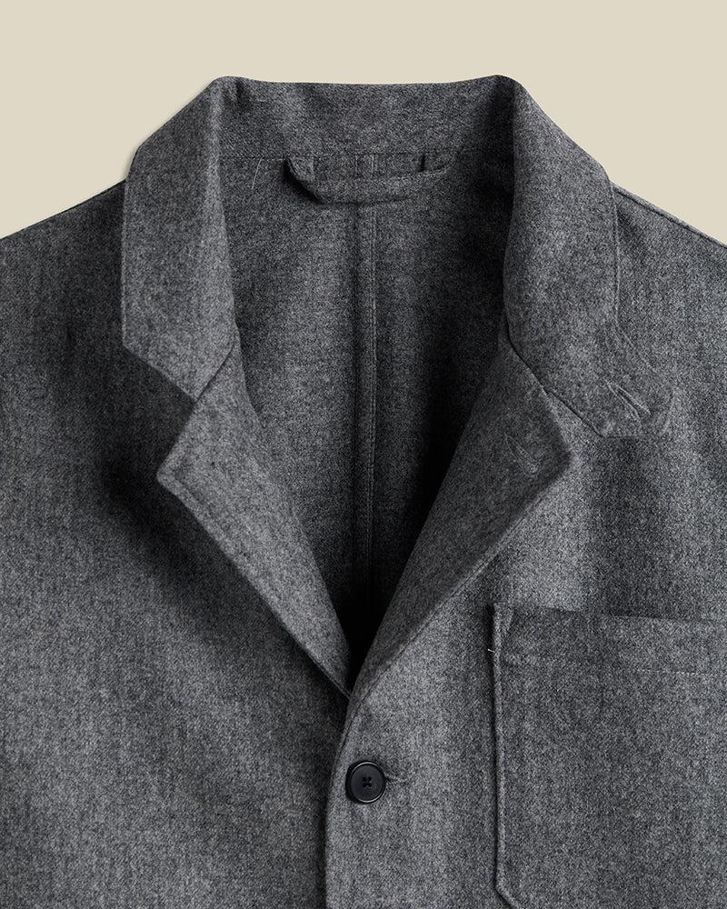 Portuguese Flannel Working Blazer Wool - Grey