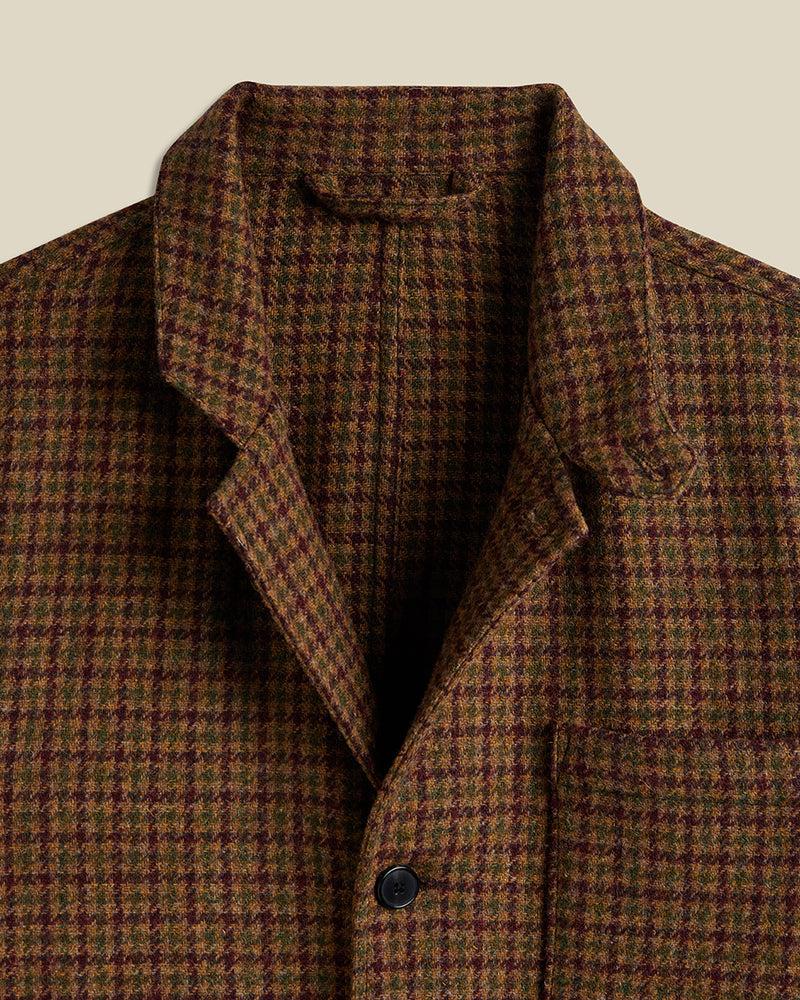 Portuguese Flannel Working Blazer Wool - Pied Poule