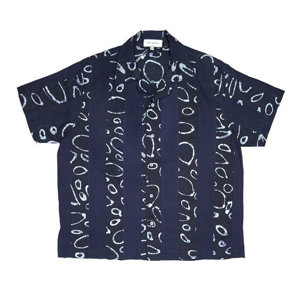 post imperial IJEBU SHORT SLEEVE PATCHWORK CAMP SHIRT