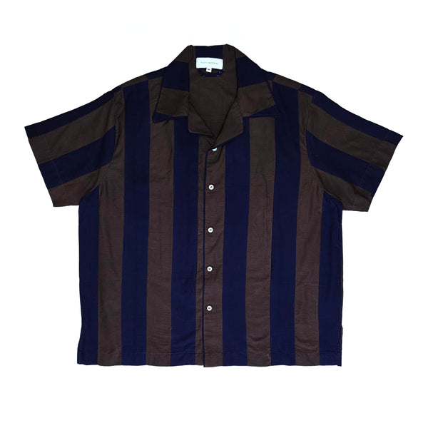post imperial IJEBU SHORT SLEEVE PATCHWORK CAMP SHIRT