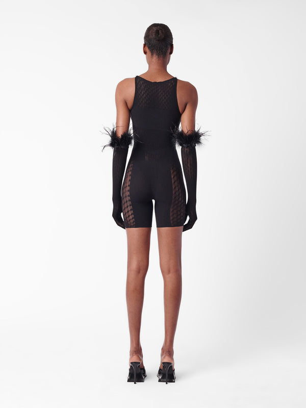 Poster Girl Jetta Jumpsuit X Gwenevere Gloves Set Jet Black