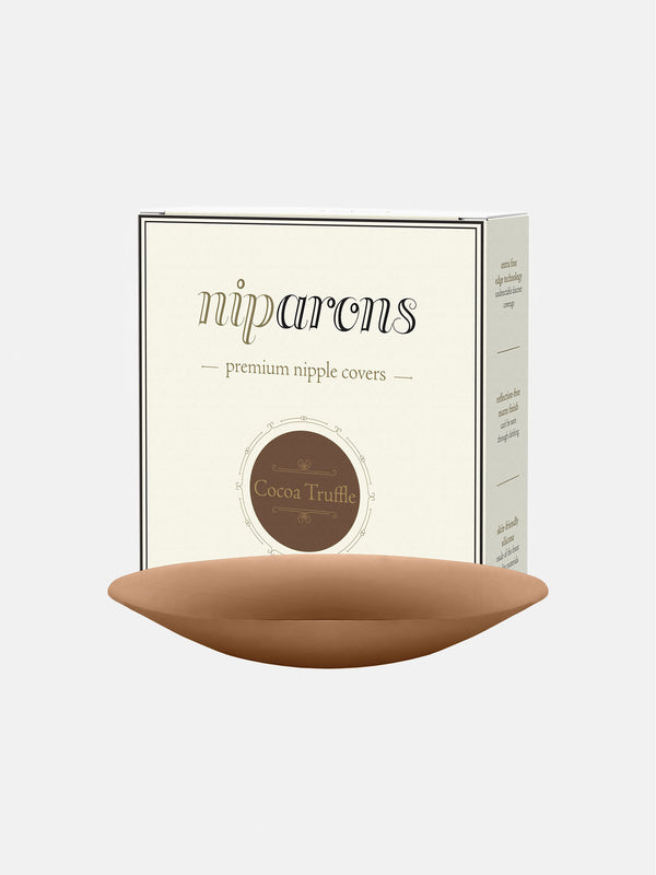 poster girl Niparons Premium Nipple Covers Cocoa Truffle