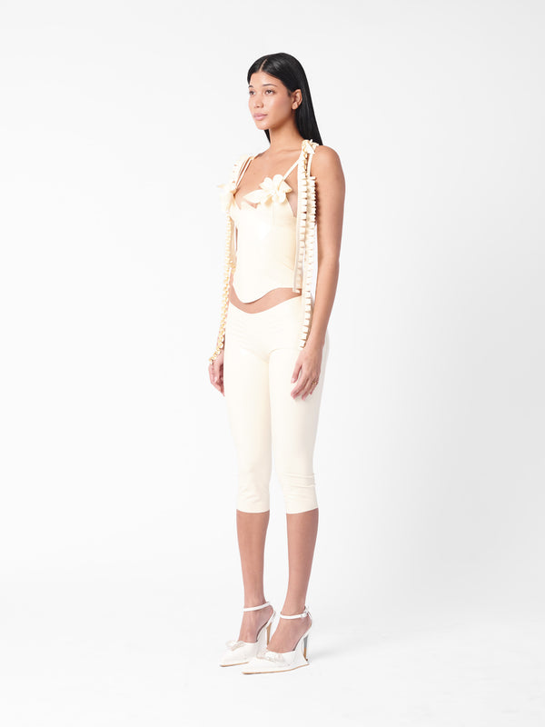 Poster Girl Annamaria Latex Top White