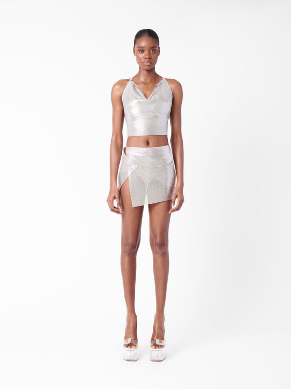 poster girl Bambi Top Chrome Silver