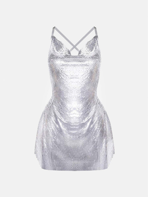 poster girl Calypso Dress Chrome Silver