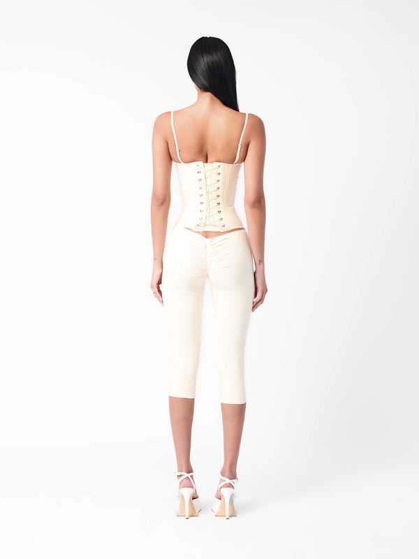 Poster Girl Cassidy Latex Capris White