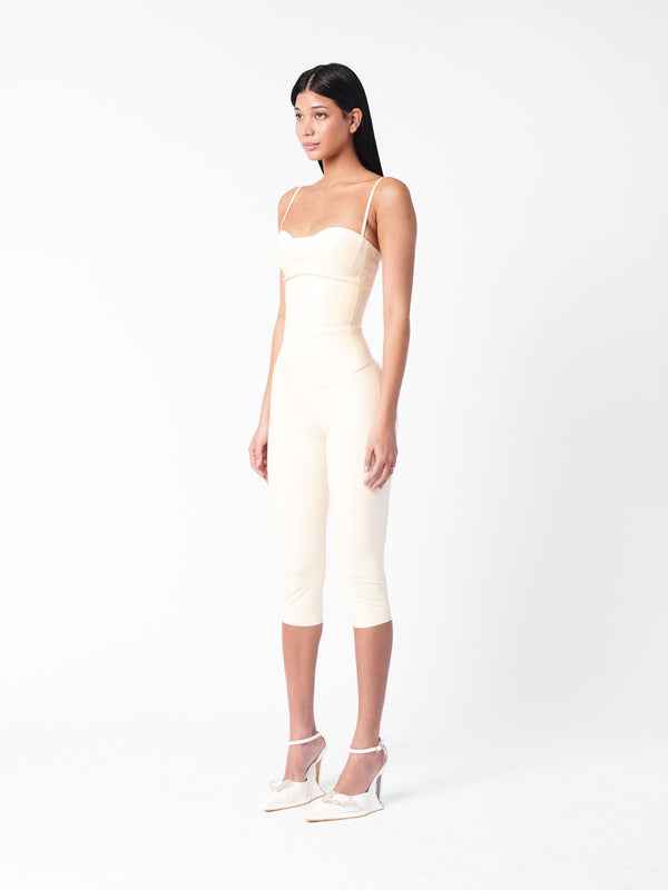 Poster Girl Cassidy Latex Capris White