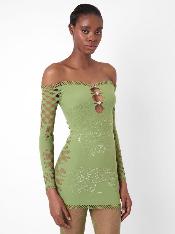 Poster Girl Coco Dress Sativa Green
