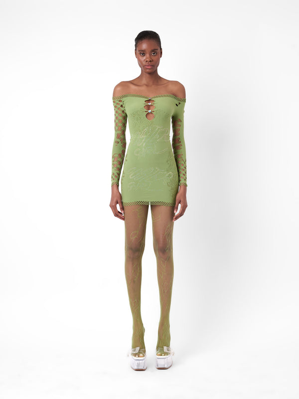 poster girl Coco Dress Sativa Green