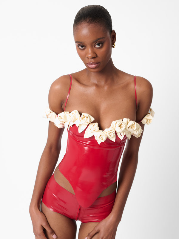 Poster Girl Fantasy Corset Top Red