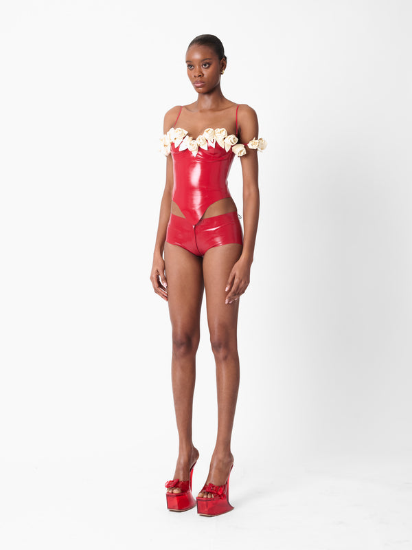 Poster Girl Fantasy Corset Top Red