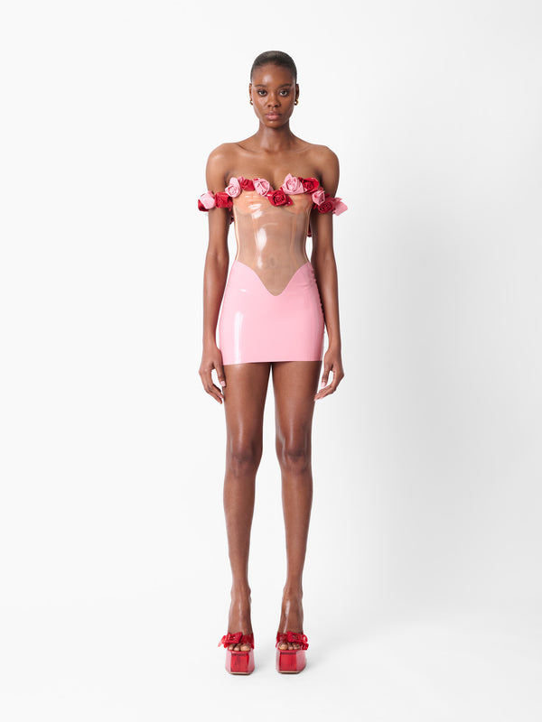 poster girl Fantasy Latex Dress Pink