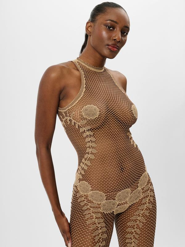 Poster Girl Fetch Jumpsuit Beige