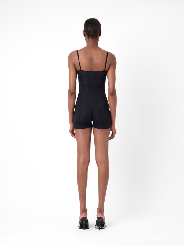 Poster Girl Goldie Playsuit Black