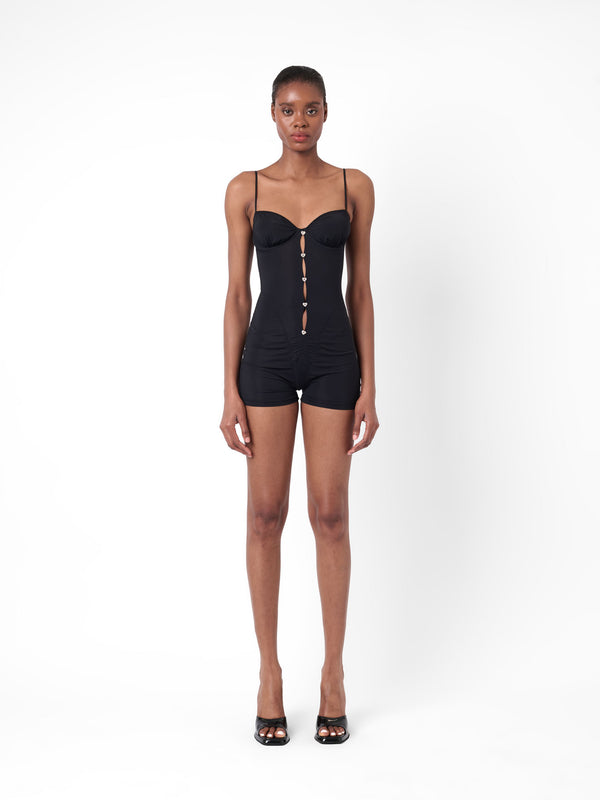 poster girl Goldie Playsuit Black