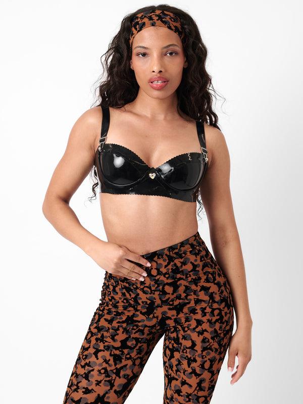 Poster Girl Hailey Headband Chestnut Leopard Print