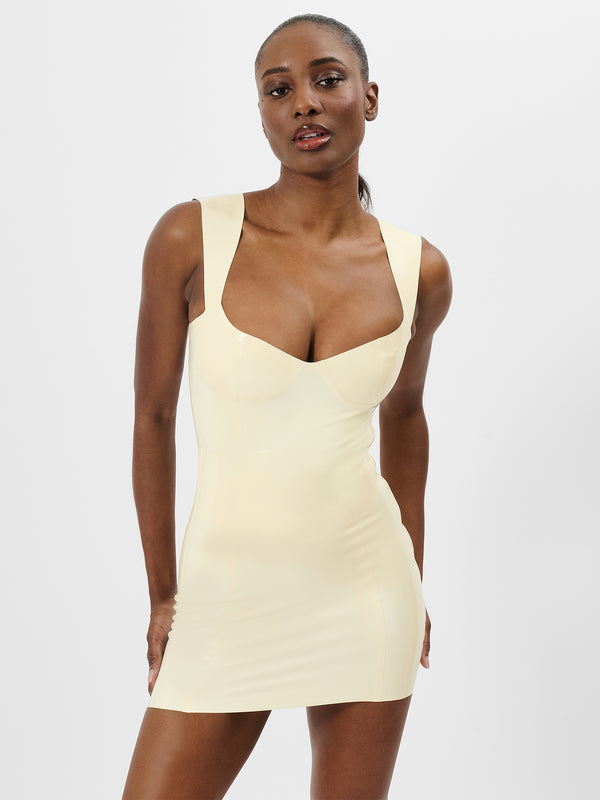 Poster Girl Hollywood Latex Dress White