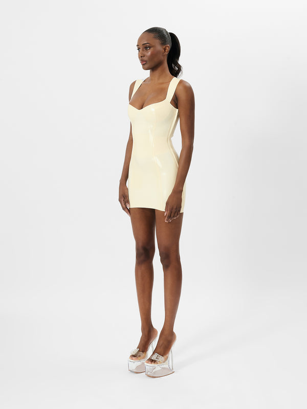 Poster Girl Hollywood Latex Dress White