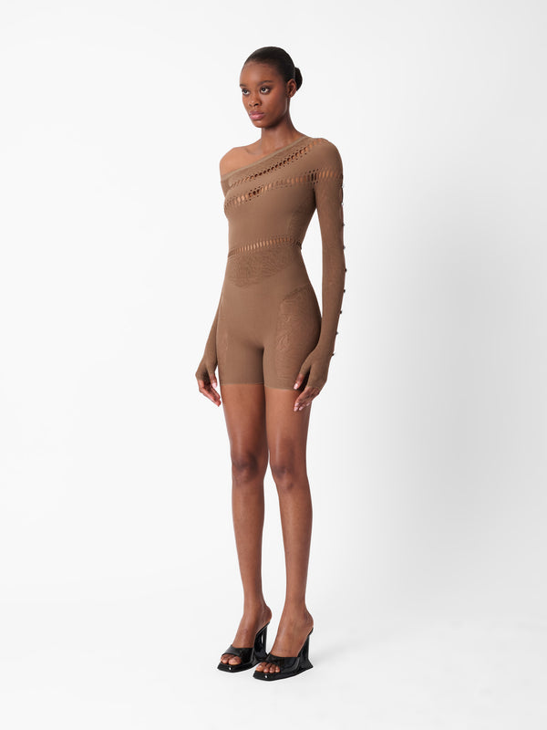 Poster Girl Ivy Jumpsuit Kahlua Brown