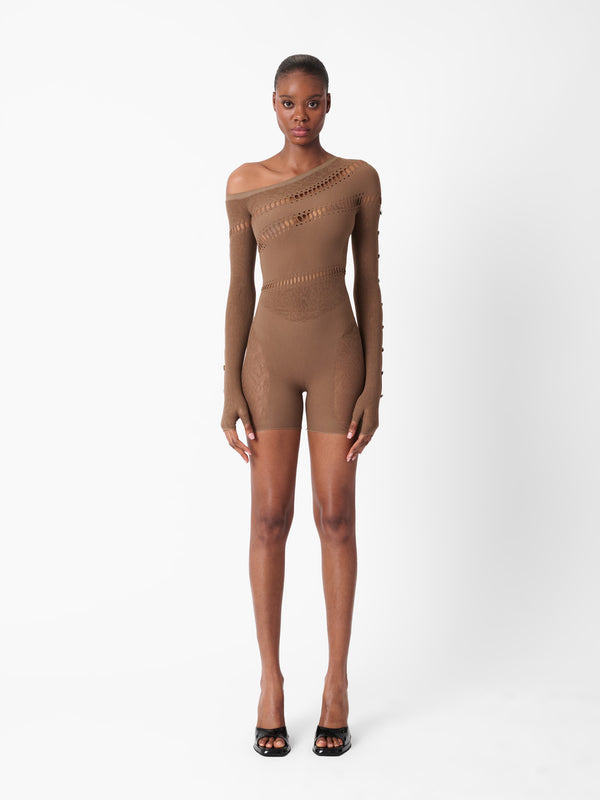 poster girl Ivy Jumpsuit Kahlua Brown