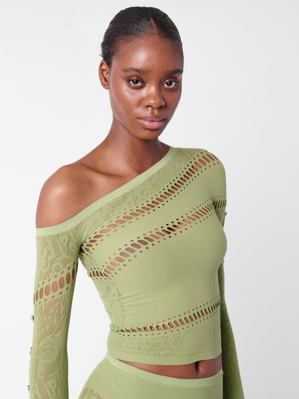 Poster Girl Ivy Top Sativa Green