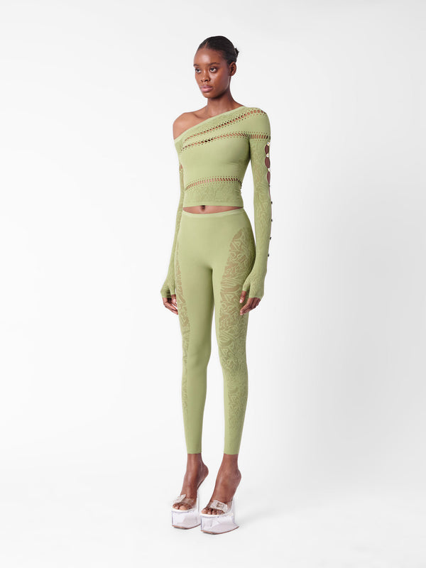 Poster Girl Ivy Top Sativa Green