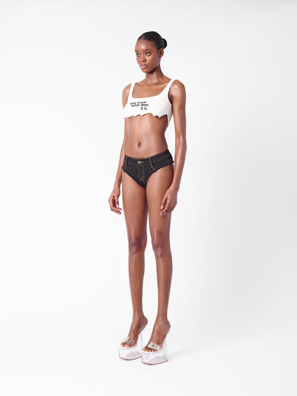 Poster Girl Oakley Denim Hotpants Black