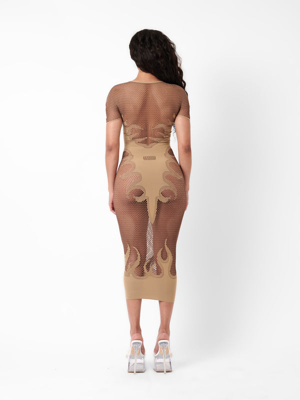 Poster Girl Peachy Dress Beige