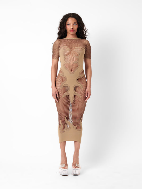 poster girl Peachy Dress Beige