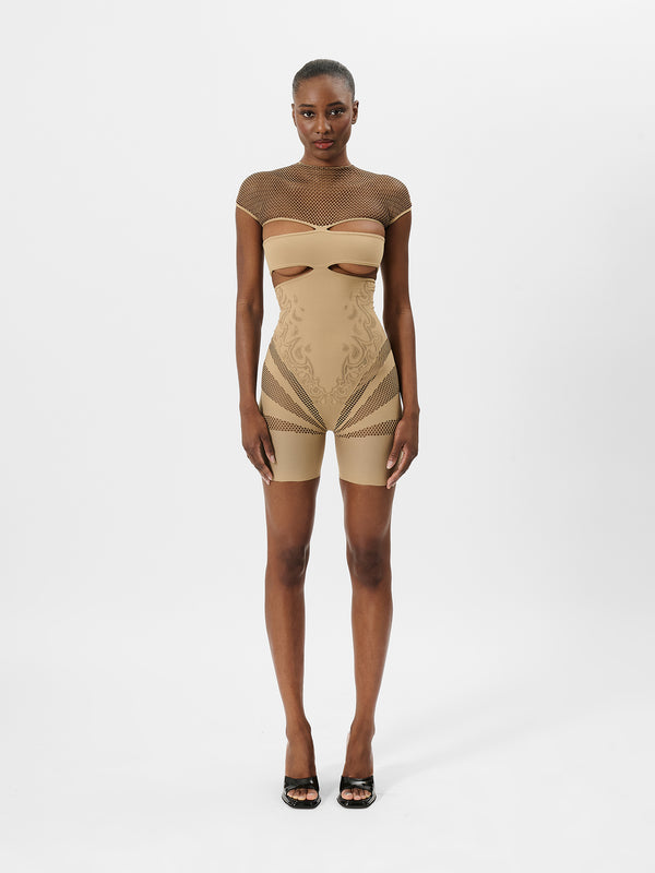 poster girl Pollard Playsuit Beige