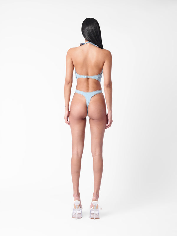 Poster Girl Portia Bodysuit Blue Denim