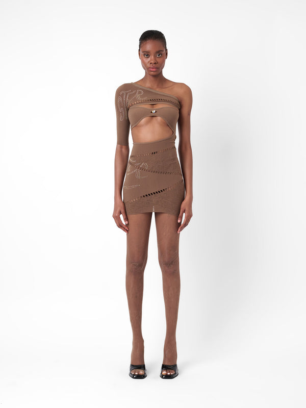 poster girl Robin Dress Kahlua Brown
