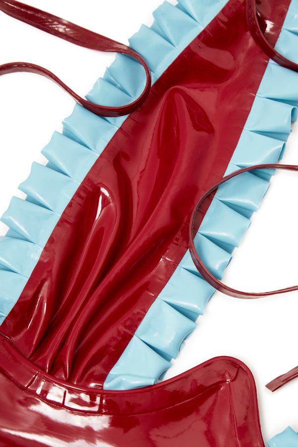 Poster Girl Salma Latex Bra Burgundy