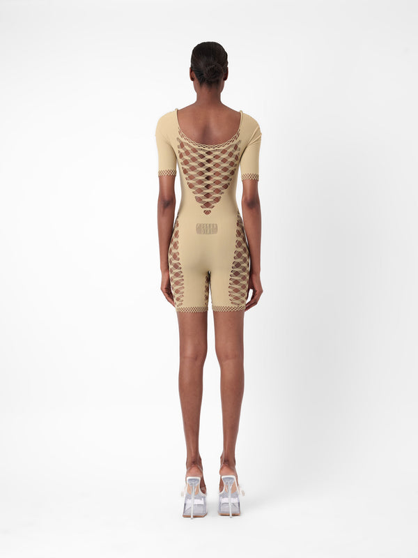 Poster Girl Shelly Playsuit Clay